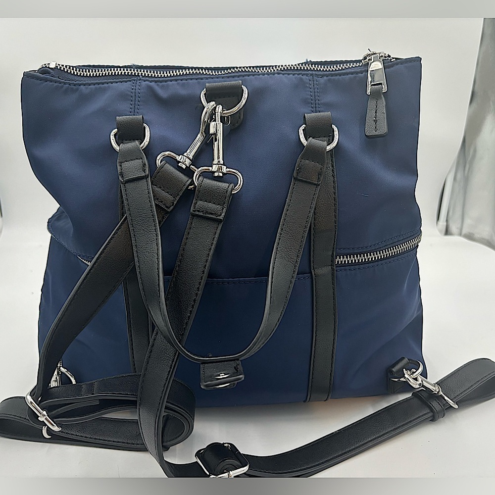 INC INTERNATIONAL Canvas Handbag Convertible Backpack Bag
